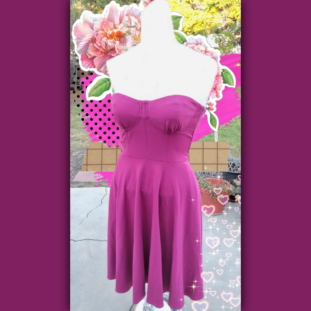 Bebe Fuchsia Minidress With Pockets - image 2